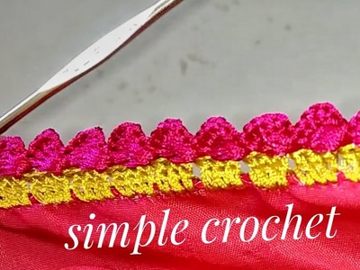 Simple saree kuchu design.crochet design,. . #19