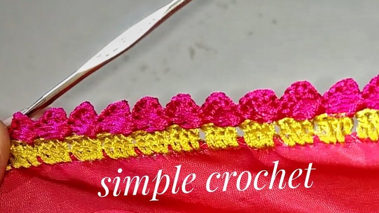 Simple saree kuchu design.crochet design,. . #19