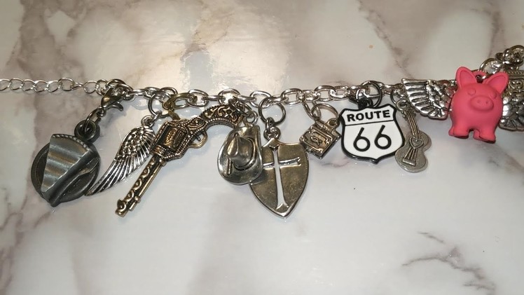 Supernatural DIY bracelet with charms