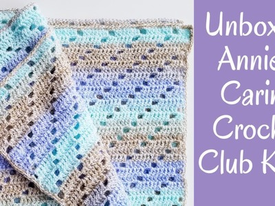 Unboxing - Annie's Caring Crochet Kit Club - Baby blanket 1
