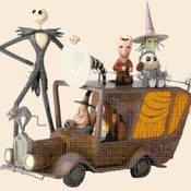 counted Cross Stitch Pattern nightmare before christmas 324x309 stitches CH2257