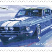 Counted Cross Stitch pattern muscle car shelby GT 500 259 * 165 stitches CH002