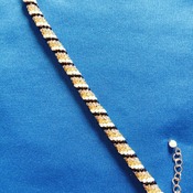 Handmade Gold Silver White Black Spiral Tubular Bracelet Jewellery