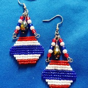 Handmade Thailand Haxegon Earrings Jewellery