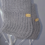 chunky knit ribbed boot cuffs