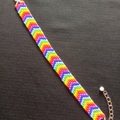 Handmade V Shape Rainbow Bracelet Jewellery