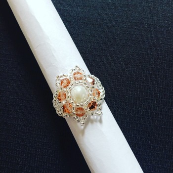 Handmade Copper Flower Ring Jewellery