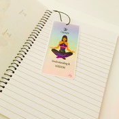 CROWN CHAKRA - Purple - Journal / Notebook Gift Set with Chakra Affirmation, Affirmation & FREE Bookmark - Sahasrara - Artwork by Livz