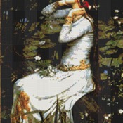 Ophelia Source Cross Stitch Pattern