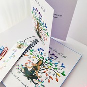 Tree of Life - SPIRAL Notepad with matching Greeting Card & FREE Matching Bookmark. Original artwork by Livz