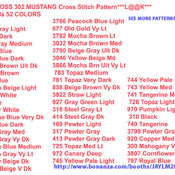 ( CRAFTS ) ORANGE BOSS 302 MUSTANG Cross Stitch Pattern***L@@K***Buyers Can Download Your Pattern As Soon As They Complete The Purchase