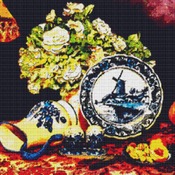 Delph Blue Cross Stitch Pattern