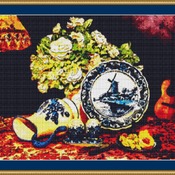 Delph Blue Cross Stitch Pattern