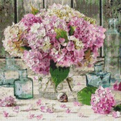 Hydrangeas Cross Stitch Pattern