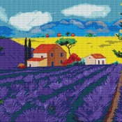 In Amongst The Lavender Cross Stitch Pattern