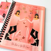 REFILLABLE ANYDAY DIARY JOURNAL - Pink 1 week per page dairy. Days Printed.