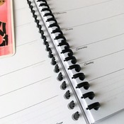 REFILLABLE ANYDAY DIARY JOURNAL - Pink 1 week per page dairy. Days Printed.