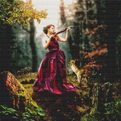 Woodland Music Cross Stitch Pattern