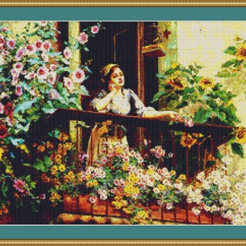 A Pensive Moment Cross Stitch Pattern