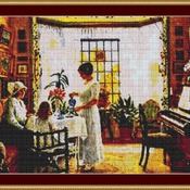 Afternoon Tea Cross Stitch Pattern