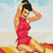 At The Beach Cross Stitch Pattern