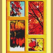 Autumnal Scenes Cross Stitch Pattern