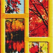 Autumnal Scenes Cross Stitch Pattern