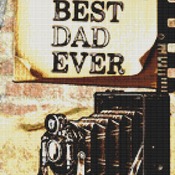 Best Dad Ever Cross Stitch Pattern