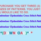 ( CRAFTS ) Budweiser Clydesdales Cross Stitch Pattern***L@@K***Buyers Can Download Your Pattern As Soon As They Complete The Purchase