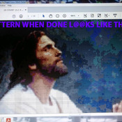 ( CRAFTS )  Jesus In Prayer Cross Stitch Pattern***L@@K***Buyers Can Download Your Pattern As Soon As They Complete The Purchase