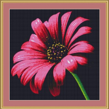 Daisy Pollen Flower Cross Stitch Pattern