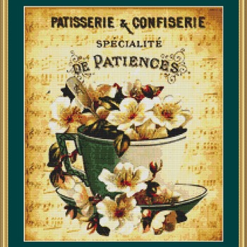 French Sign Cross Stitch Pattern