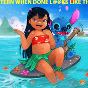 ( CRAFTS ) Lilo & Stitch Cross Stitch Pattern***L@@K***Buyers Can Download Your Pattern As Soon As They Complete The Purchase