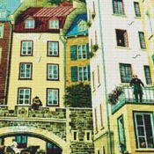 Quebec Old Town Cross Stitch Pattern