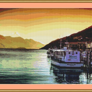 Serene Queenstown Cross Stitch Pattern