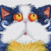 Cute Cat Cross Stitch Pattern