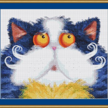 Cute Cat Cross Stitch Pattern