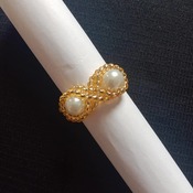 Handmade Pearl Eight Shape Ring Jewellery