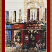 Artist's Quarter Cross Stitch Pattern