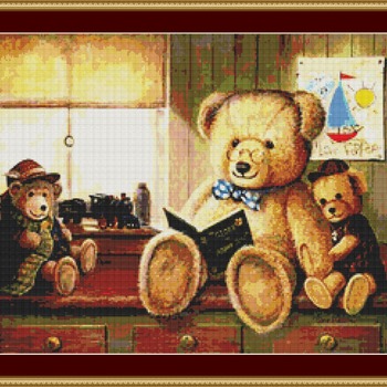 Bear Stories Cross Stitch Pattern