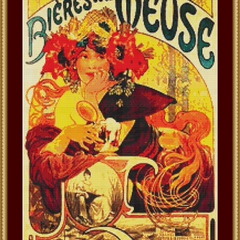 Bieres De La Meuse Cross Stitch Pattern