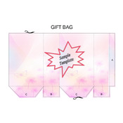 Butterfly Floral Pastel Gift Bag Template PDF Instant Download