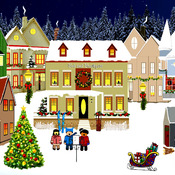 Carol Singers Cross Stitch Pattern