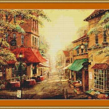 Charlie's Cafe Cross Stitch Pattern