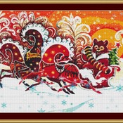 Christmas Bear Cross Stitch Pattern