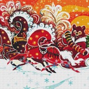 Christmas Bear Cross Stitch Pattern