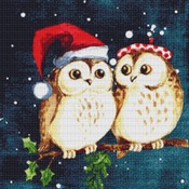 Christmas Owls Cross Stitch Pattern