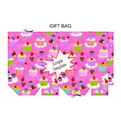 Cupcakes Gift Bag Template PDF Instant Download