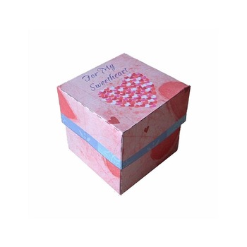For My Sweetheart Gift Box Paper Craft PDF Template