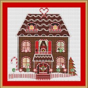 Ginger Bread House Cross Stitch Pattern